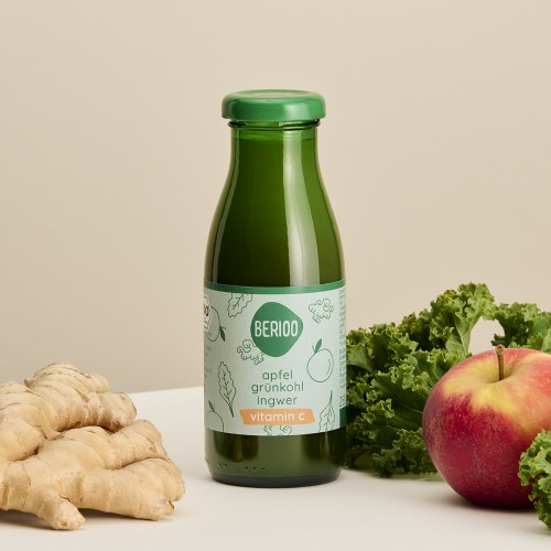 Apfel Grünkohl Ingwer Früchte
