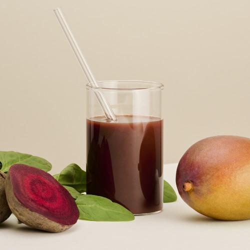 Mango Spinat Rote Bete im Glas