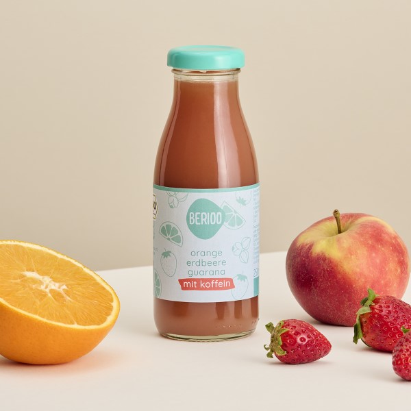 Orange Erdbeere Guarana Früchte