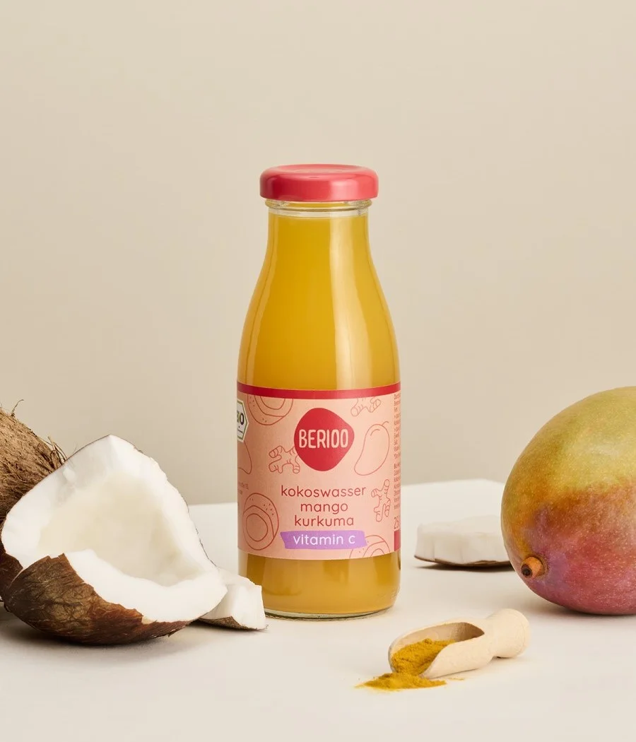 Kokoswasser Mango Kurkuma Saft